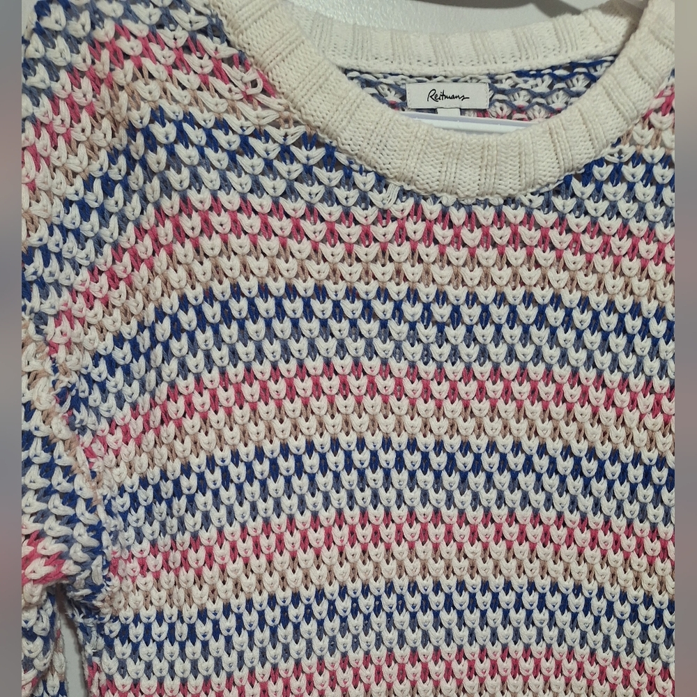 Med Reitmans Multicolor Knit Women's Sweater - Picture 5 of 5